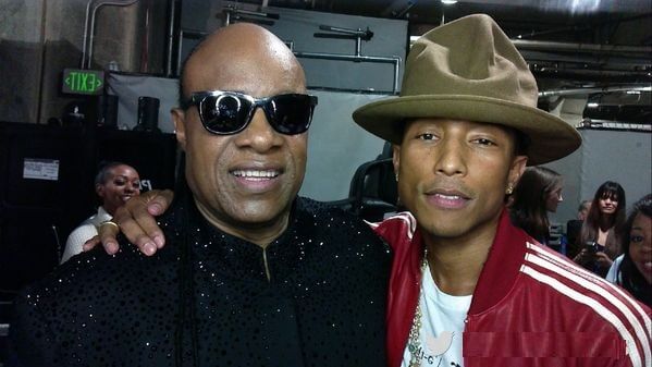 Pharrell Williams & Stevie Wonder
